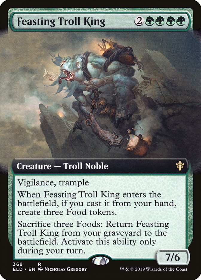 Feasting Troll King (Extended Art) [Throne of Eldraine] | Gaming Infinity