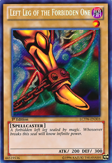 Left Leg of the Forbidden One [LCYW-EN303] Secret Rare | Gaming Infinity