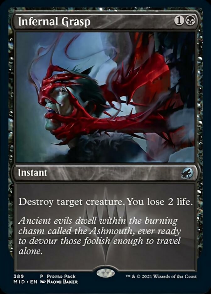 Infernal Grasp (Promo Pack) [Innistrad: Midnight Hunt Promos] | Gaming Infinity