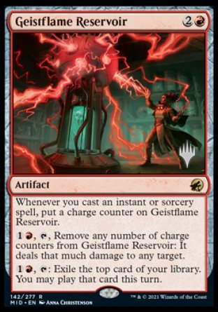 Geistflame Reservoir (Promo Pack) [Innistrad: Midnight Hunt Promos] | Gaming Infinity