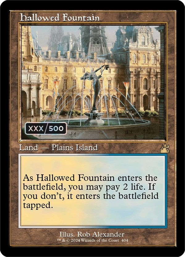 Hallowed Fountain (Retro) (Serialized) [Ravnica Remastered] | Gaming Infinity