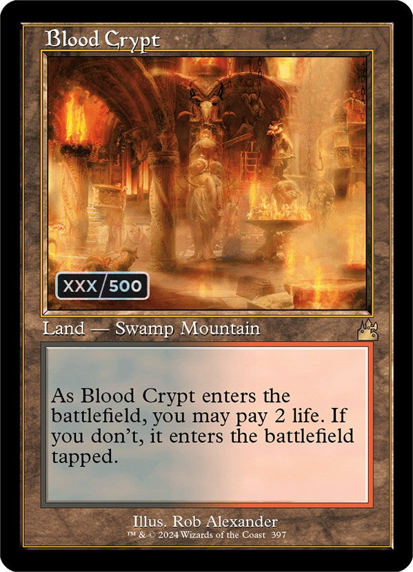 Blood Crypt (Retro) (Serialized) [Ravnica Remastered] | Gaming Infinity