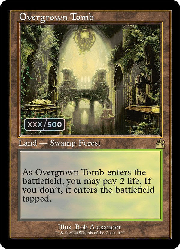 Overgrown Tomb (Retro) (Serialized) [Ravnica Remastered] | Gaming Infinity