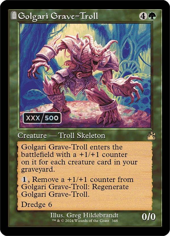 Golgari Grave-Troll (Retro) (Serialized) [Ravnica Remastered] | Gaming Infinity