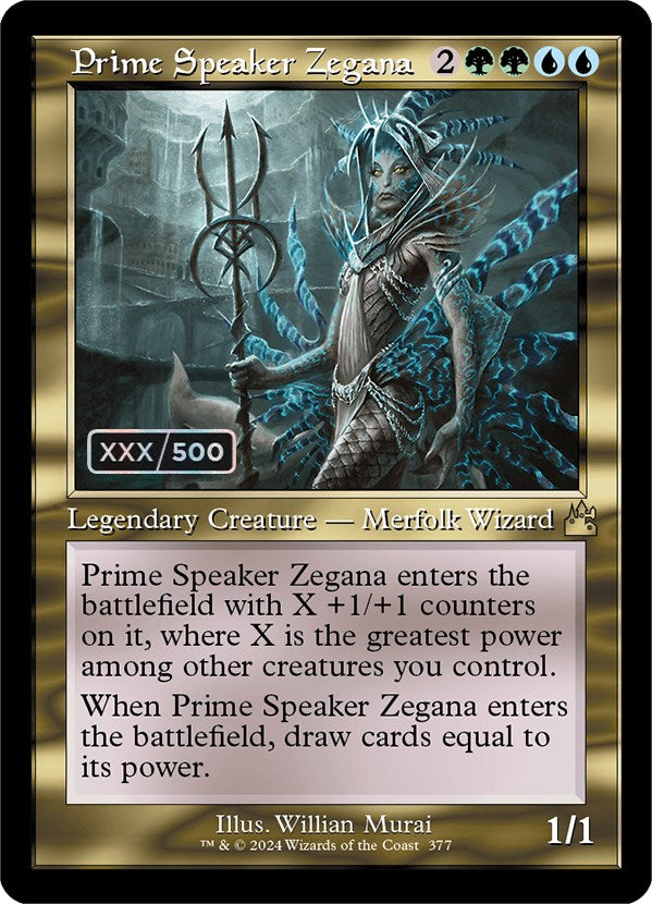 Prime Speaker Zegana (Retro) (Serialized) [Ravnica Remastered] | Gaming Infinity