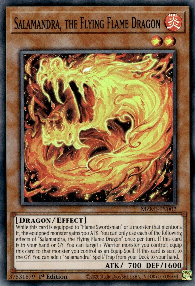 Salamandra, the Flying Flame Dragon [MZMI-EN002] Super Rare | Gaming Infinity