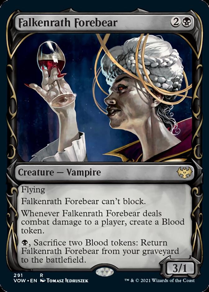 Falkenrath Forebear (Showcase Fang Frame) [Innistrad: Crimson Vow] | Gaming Infinity