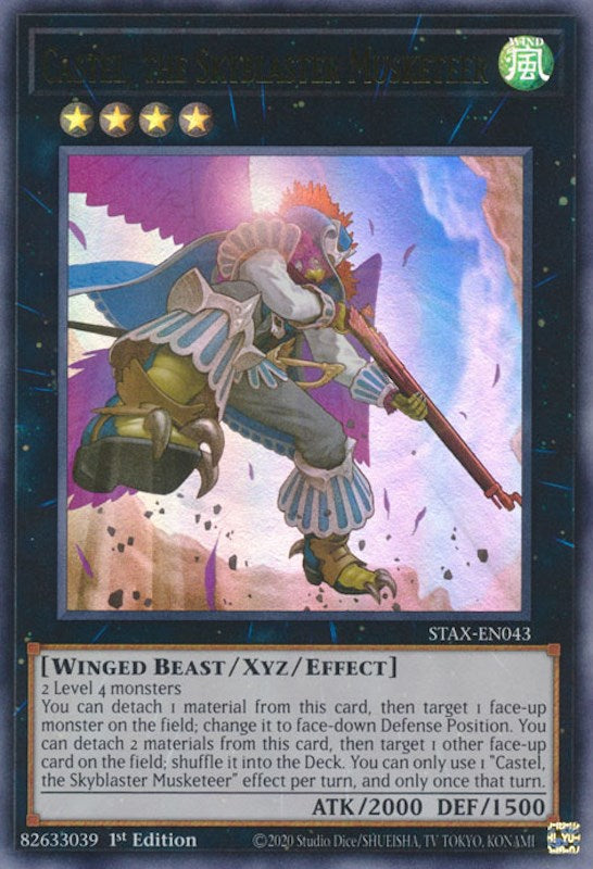 Castel, the Skyblaster Musketeer [STAX-EN043] Ultra Rare | Gaming Infinity