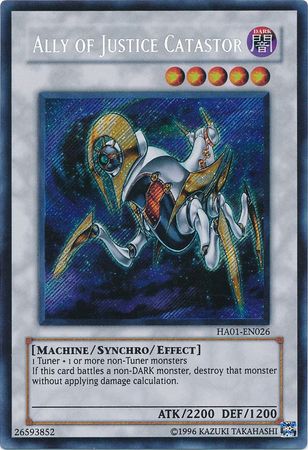 Ally of Justice Catastor [HA01-EN026] Secret Rare | Gaming Infinity
