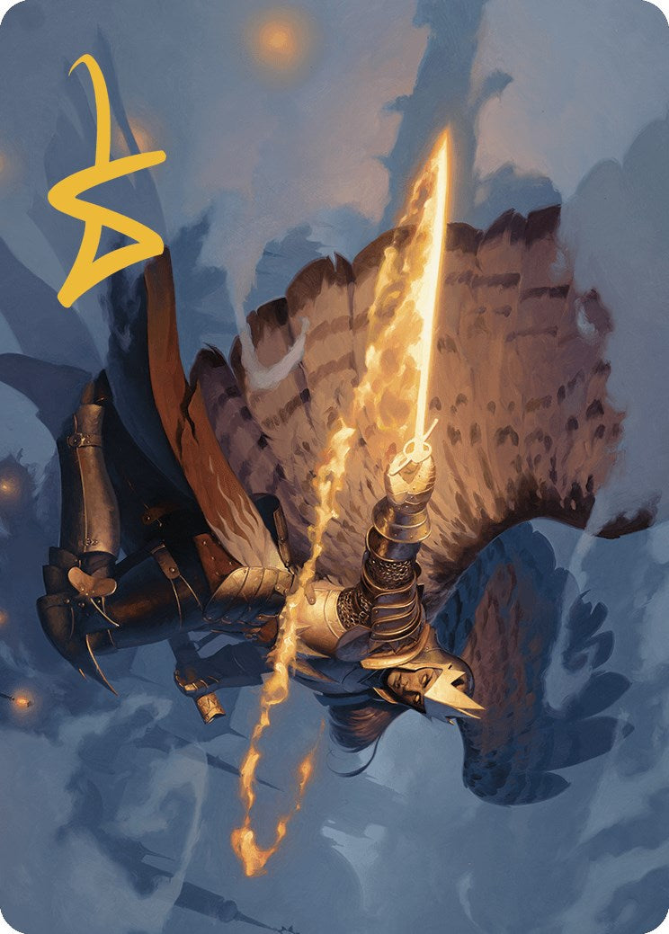 Aurelia's Vindicator Art Card (Gold-Stamped Signature) [Murders at Karlov Manor Art Series] | Gaming Infinity