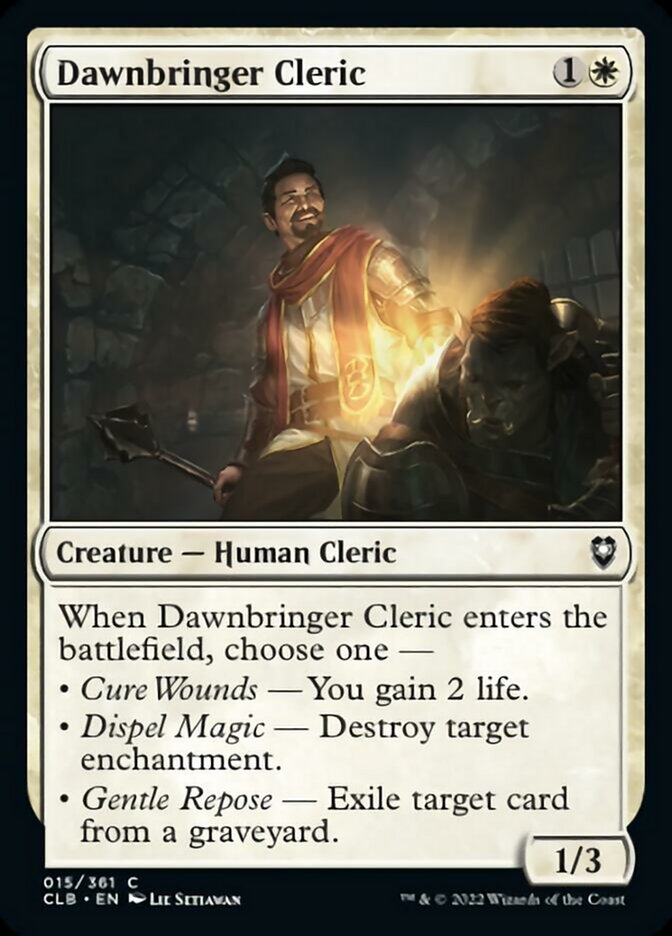 Dawnbringer Cleric [Commander Legends: Battle for Baldur's Gate] | Gaming Infinity