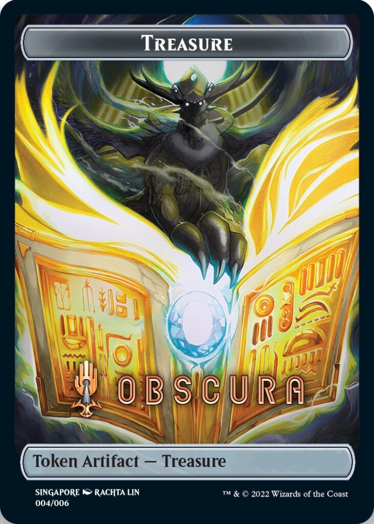 Treasure Token (Obscura) (Southeast Asia Artists) [Streets of New Capenna Tokens] | Gaming Infinity