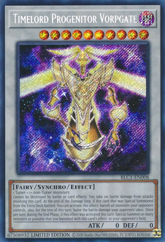 Timelord Progenitor Vorpgate [BLC1-EN008] Secret Rare | Gaming Infinity