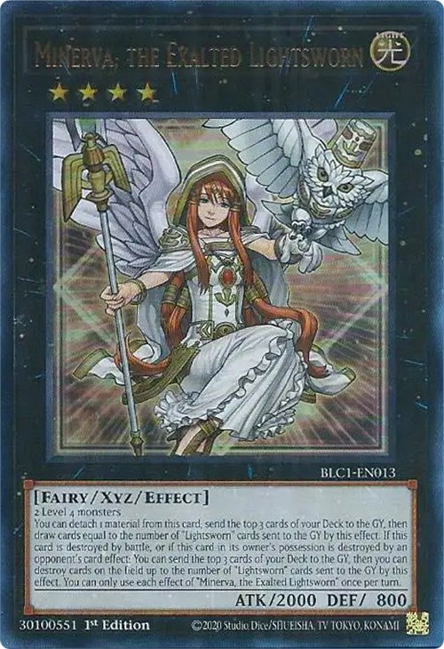 Minerva, the Exalted Lightsworn [BLC1-EN013] Ultra Rare | Gaming Infinity