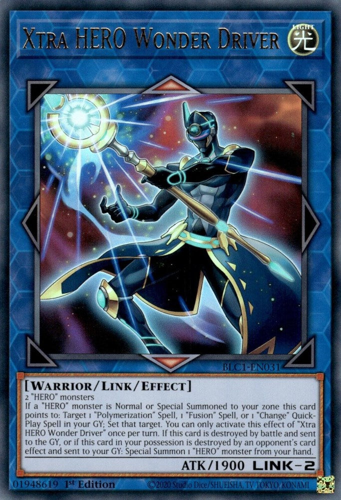 Xtra HERO Wonder Driver [BLC1-EN031] Ultra Rare | Gaming Infinity