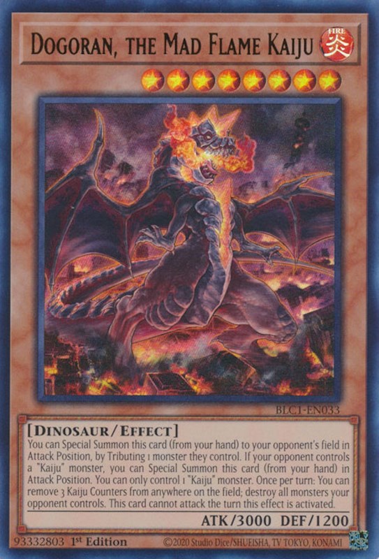 Dogoran, the Mad Flame Kaiju [BLC1-EN033] Ultra Rare | Gaming Infinity