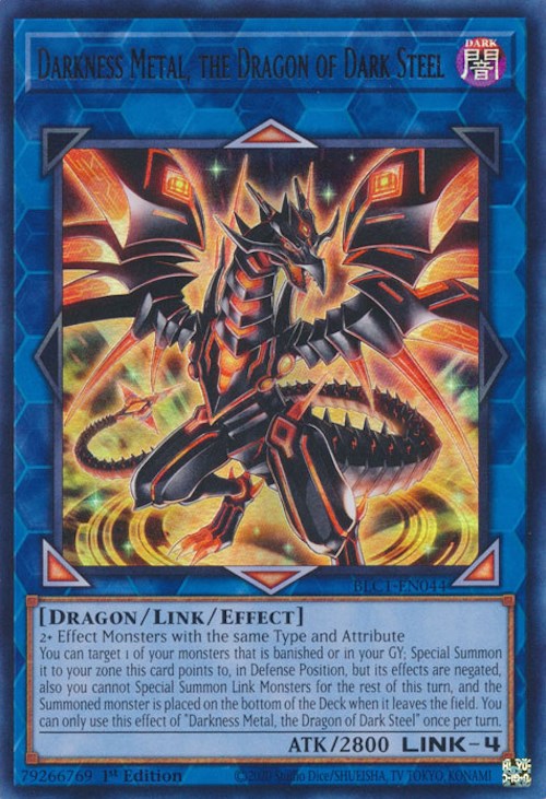 Darkness Metal, the Dragon of Dark Steel [BLC1-EN044] Ultra Rare | Gaming Infinity