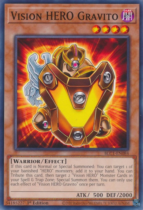 Vision HERO Gravito [BLC1-EN084] Common | Gaming Infinity