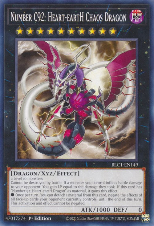 Number C92: Heart-eartH Chaos Dragon [BLC1-EN149] Common | Gaming Infinity