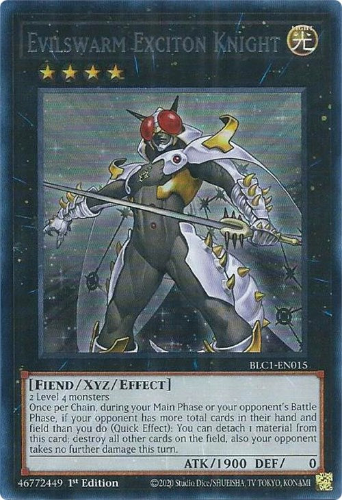 Evilswarm Exciton Knight (Silver) [BLC1-EN015] Ultra Rare | Gaming Infinity