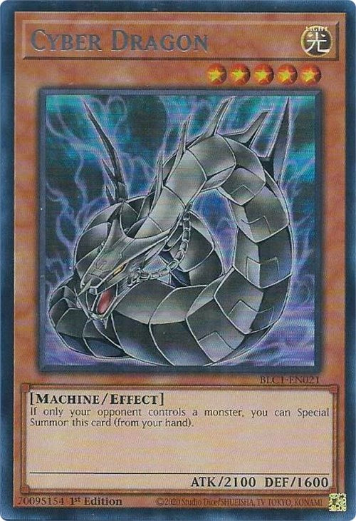 Cyber Dragon (Alternate Art) (Silver) [BLC1-EN021] Ultra Rare | Gaming Infinity