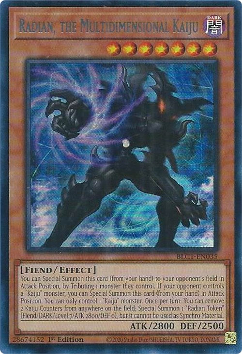 Radian, the Multidimensional Kaiju (Silver) [BLC1-EN035] Ultra Rare | Gaming Infinity