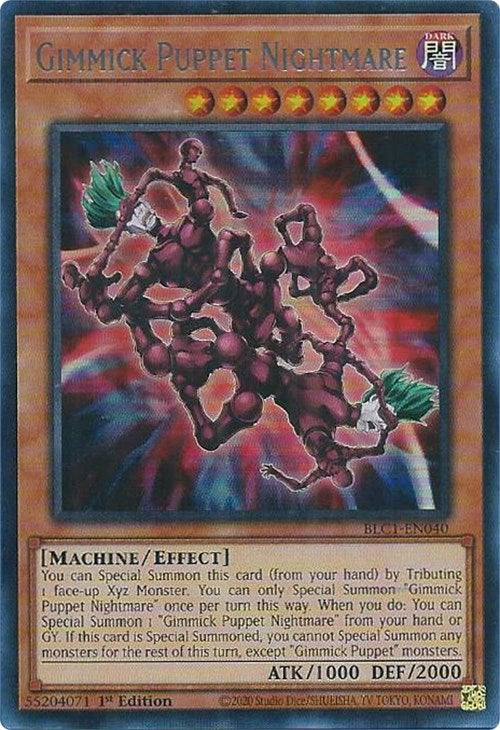 Gimmick Puppet Nightmare (Silver) [BLC1-EN040] Ultra Rare | Gaming Infinity