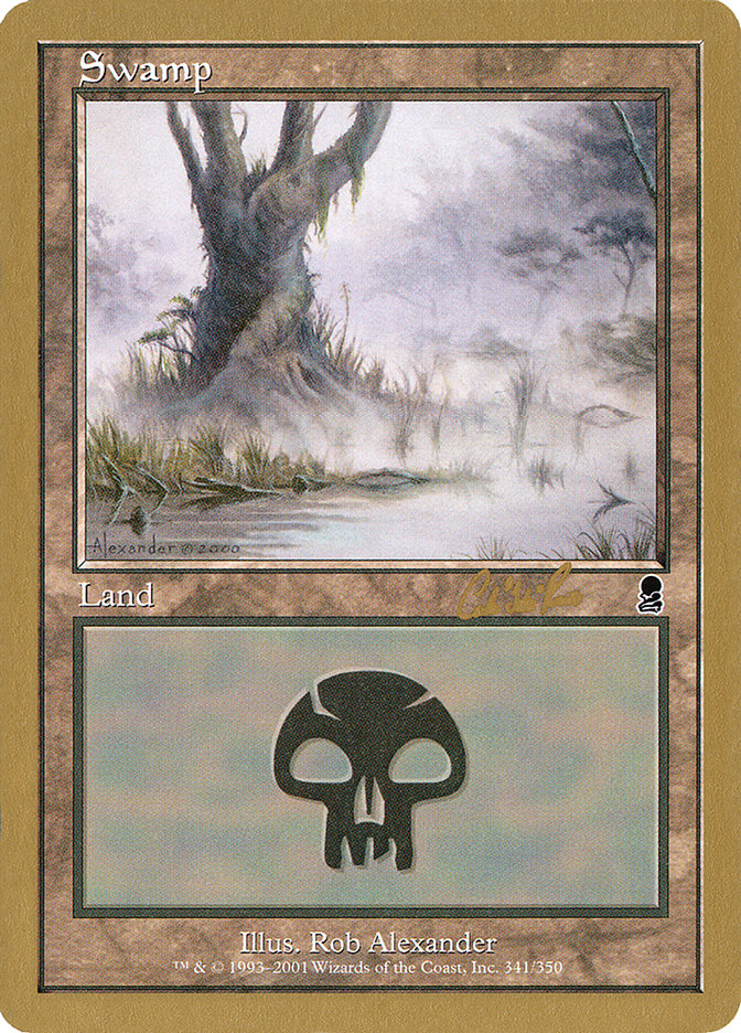 Swamp (cr341) (Carlos Romao) [World Championship Decks 2002] | Gaming Infinity