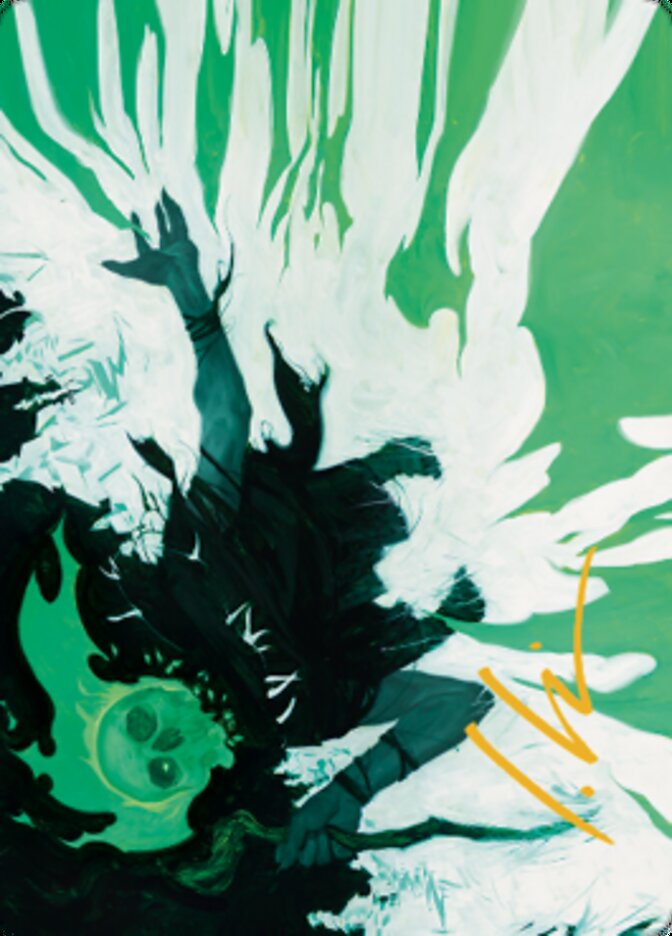 Bone Splinters Art Card (Gold-Stamped Signature) [Dominaria United Art Series] | Gaming Infinity