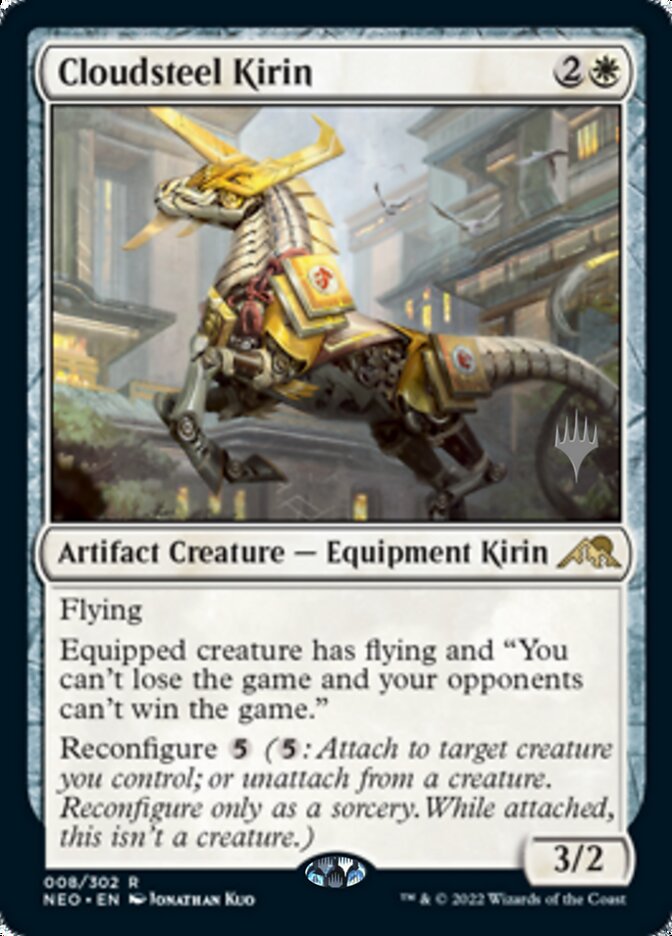 Cloudsteel Kirin (Promo Pack) [Kamigawa: Neon Dynasty Promos] | Gaming Infinity