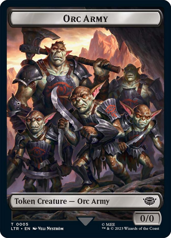 Orc Army Token (05) [The Lord of the Rings: Tales of Middle-Earth Tokens] | Gaming Infinity