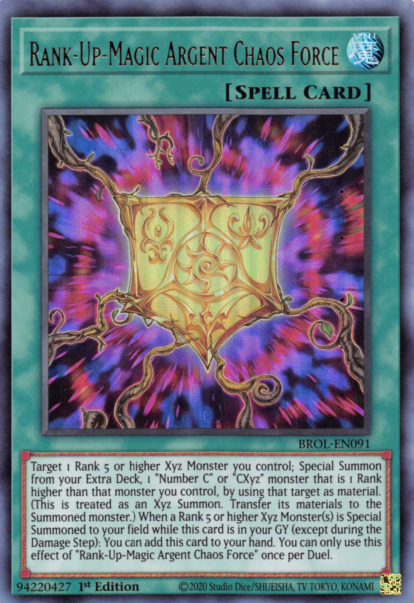 Rank-Up-Magic Argent Chaos Force [BROL-EN091] Ultra Rare | Gaming Infinity