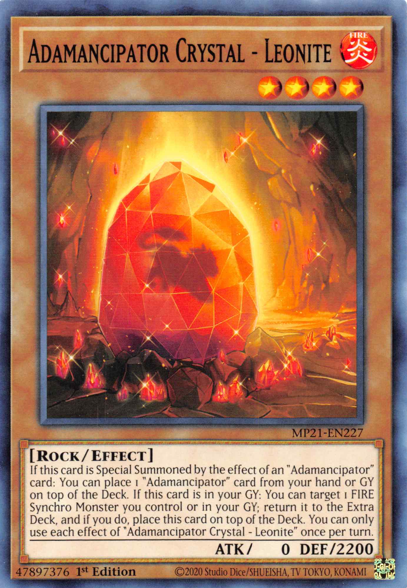 Adamancipator Crystal - Leonite [MP21-EN227] Common | Gaming Infinity