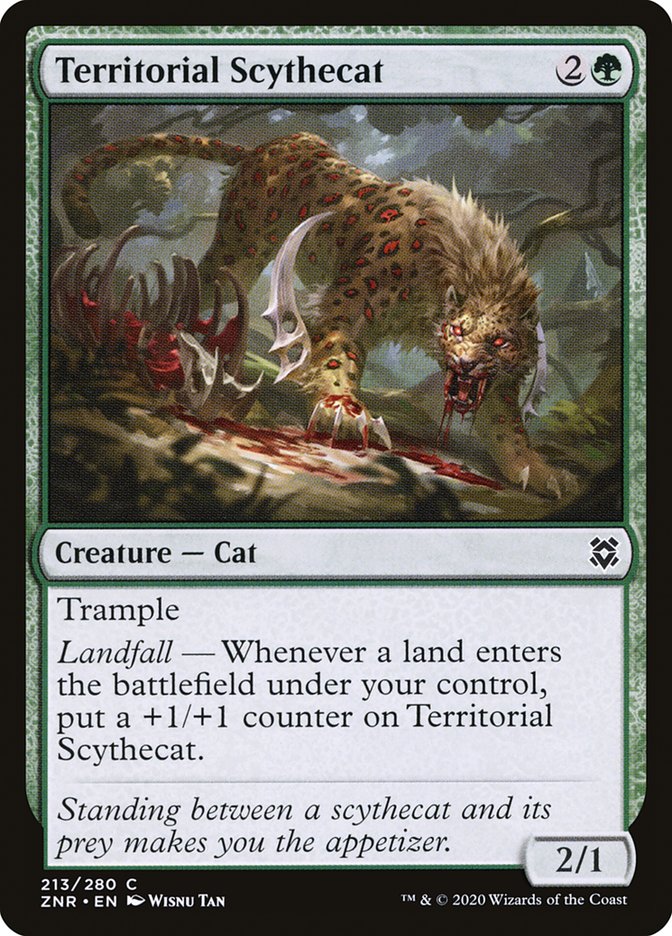 Territorial Scythecat [Zendikar Rising] | Gaming Infinity