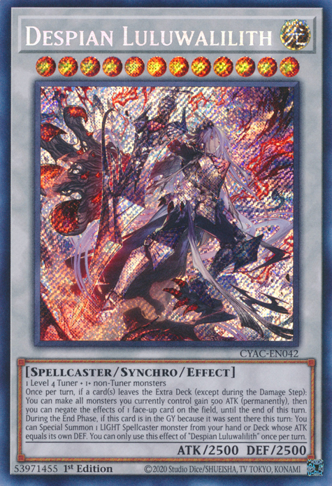 Despian Luluwalilith [CYAC-EN042] Secret Rare | Gaming Infinity