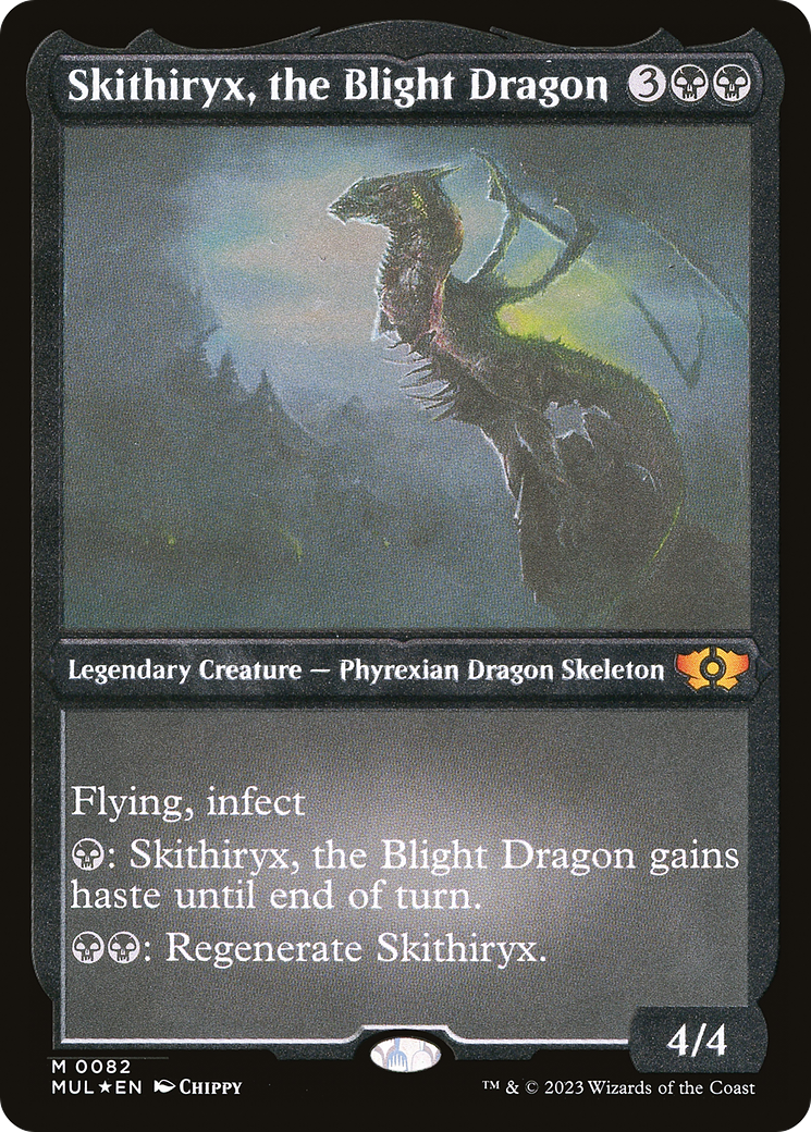 Skithiryx, the Blight Dragon (Foil Etched) [Multiverse Legends] | Gaming Infinity