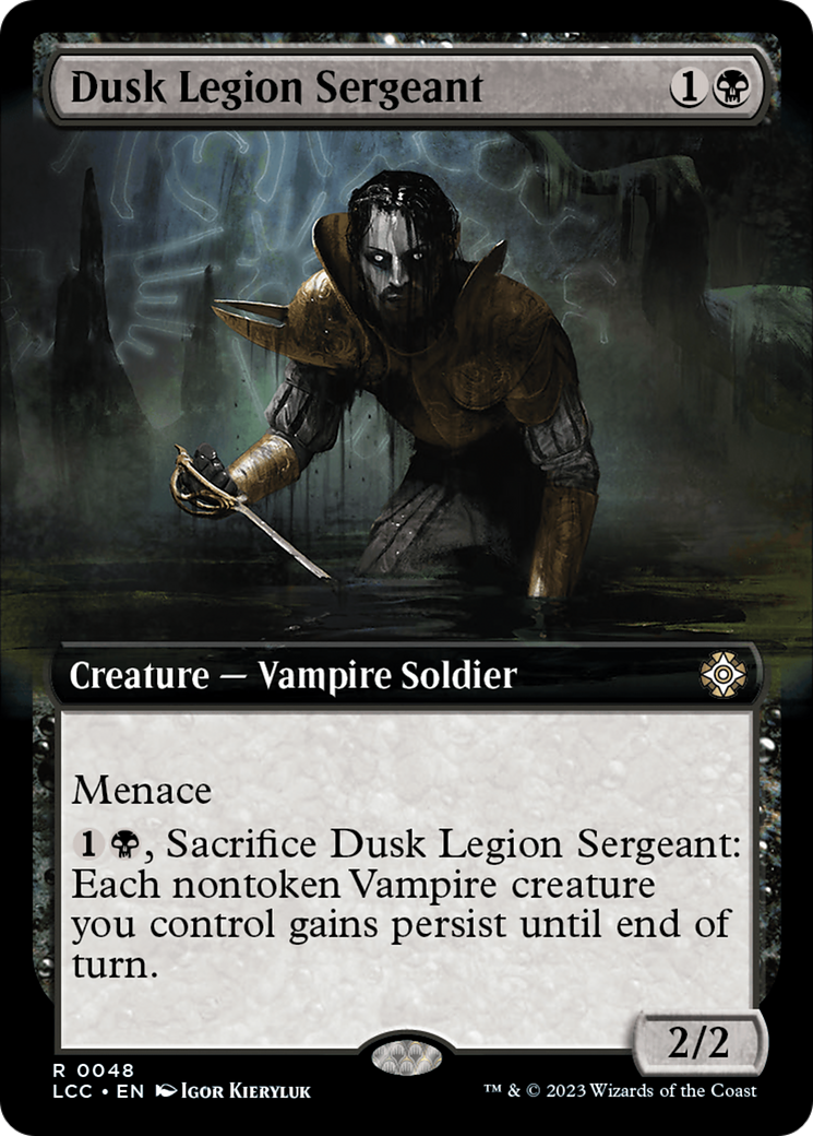 Dusk Legion Sergeant (Extended Art) [The Lost Caverns of Ixalan Commander] | Gaming Infinity