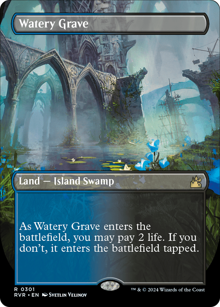 Watery Grave (Borderless) [Ravnica Remastered] | Gaming Infinity