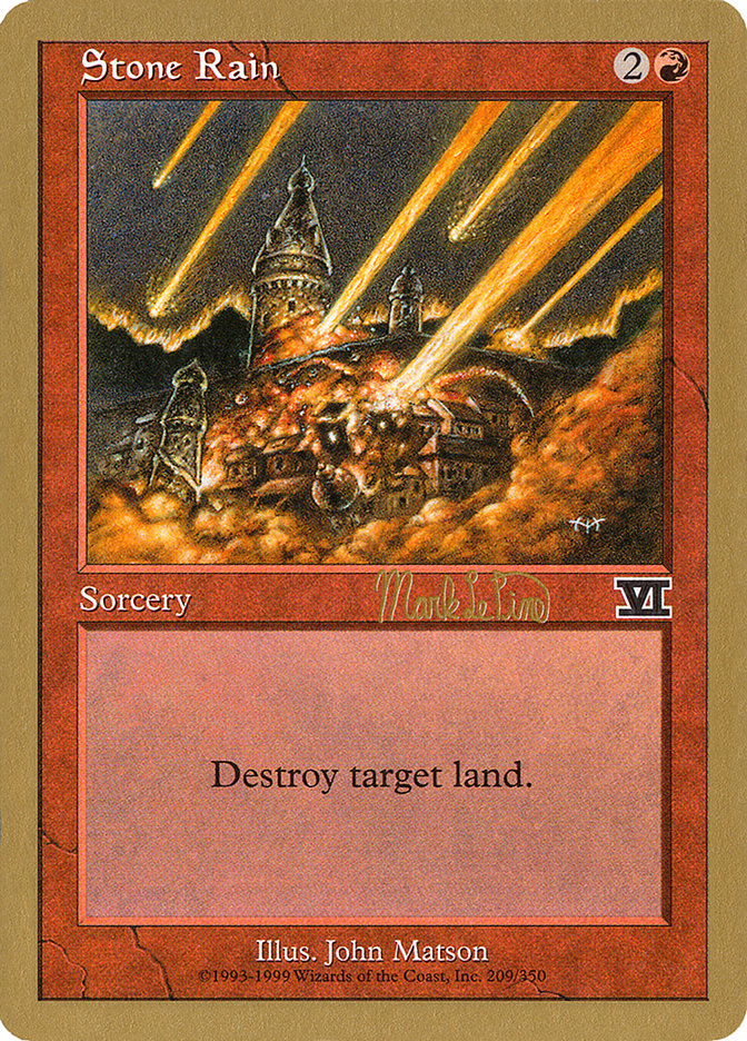 Stone Rain (Mark Le Pine) [World Championship Decks 1999] | Gaming Infinity