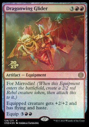 Dragonwing Glider [Phyrexia: All Will Be One Prerelease Promos] | Gaming Infinity