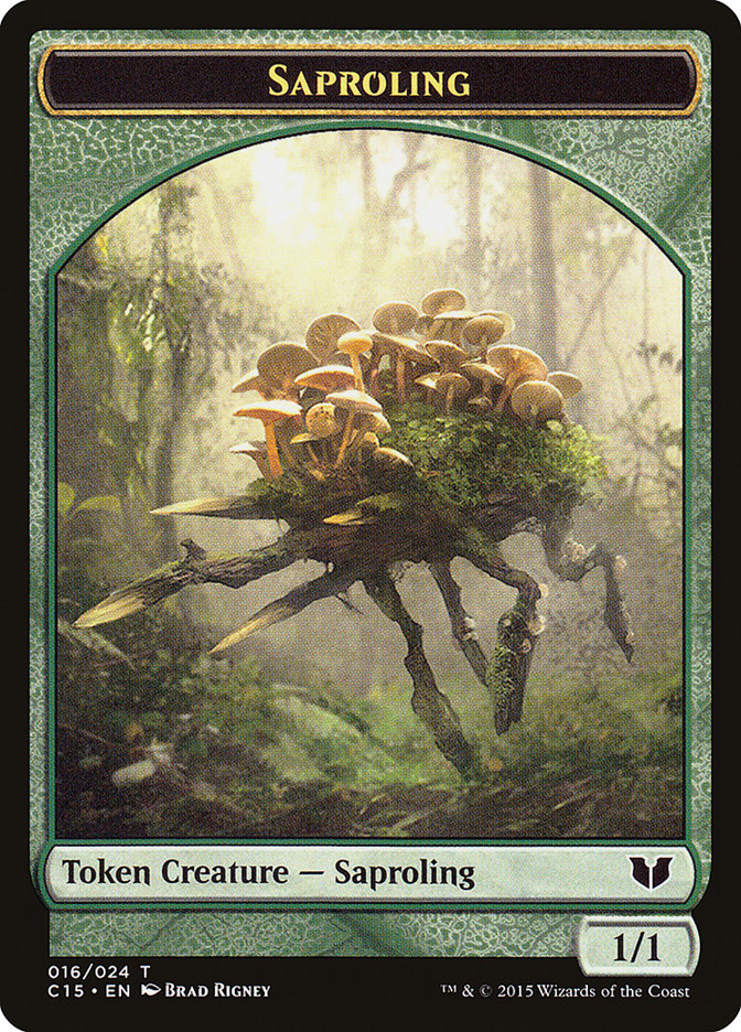 Snake (017) // Saproling Double-Sided Token [Commander 2015 Tokens] | Gaming Infinity