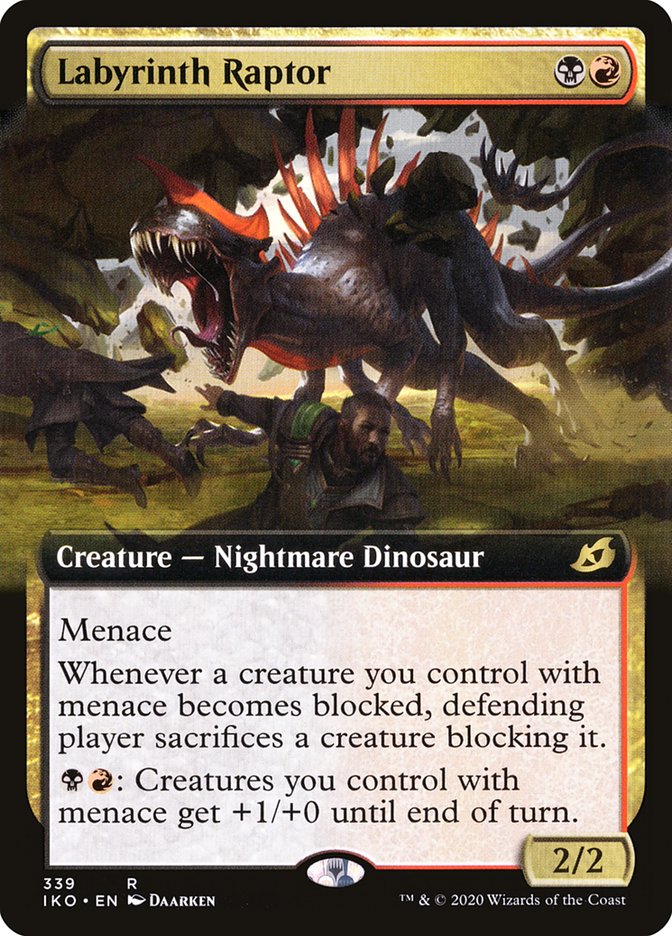 Labyrinth Raptor (Extended Art) [Ikoria: Lair of Behemoths] | Gaming Infinity