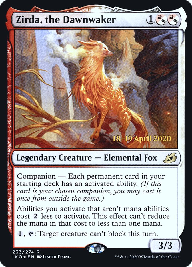 Zirda, the Dawnwaker  [Ikoria: Lair of Behemoths Prerelease Promos] | Gaming Infinity