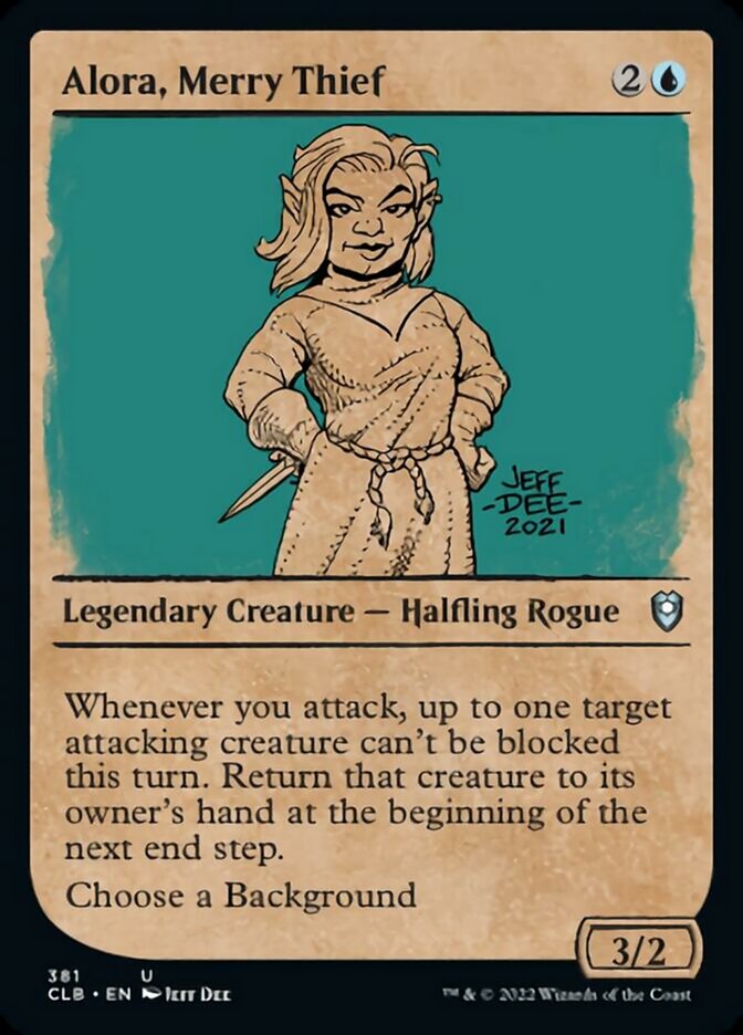 Alora, Merry Thief (Showcase) [Commander Legends: Battle for Baldur's Gate] | Gaming Infinity