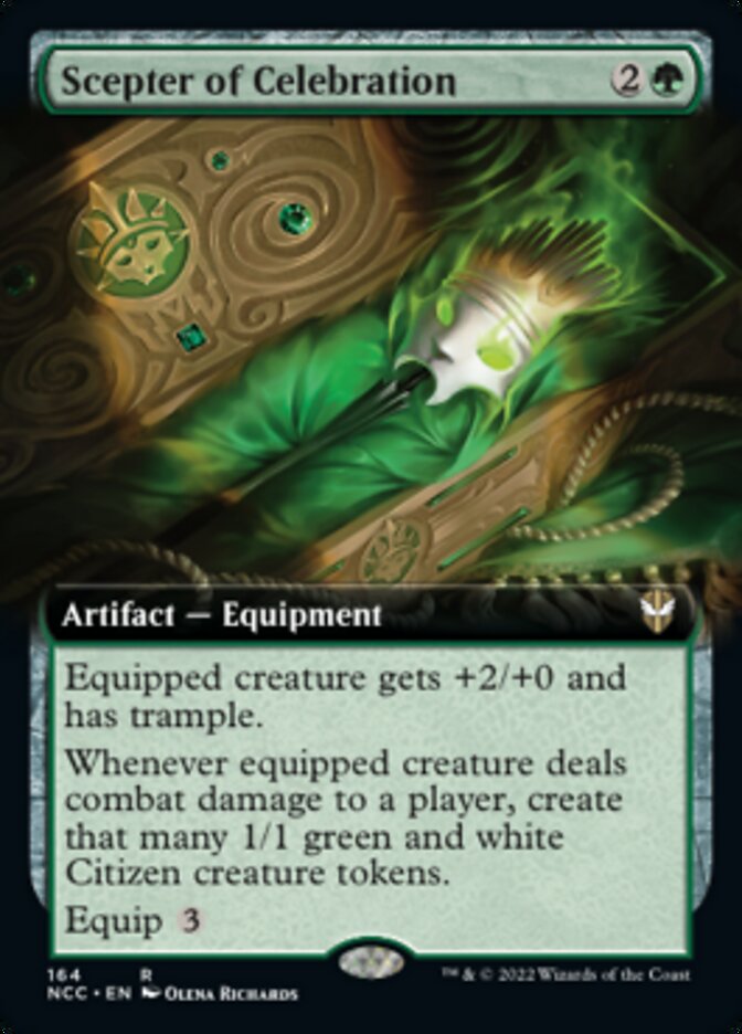 Scepter of Celebration (Extended Art) [Streets of New Capenna Commander] | Gaming Infinity