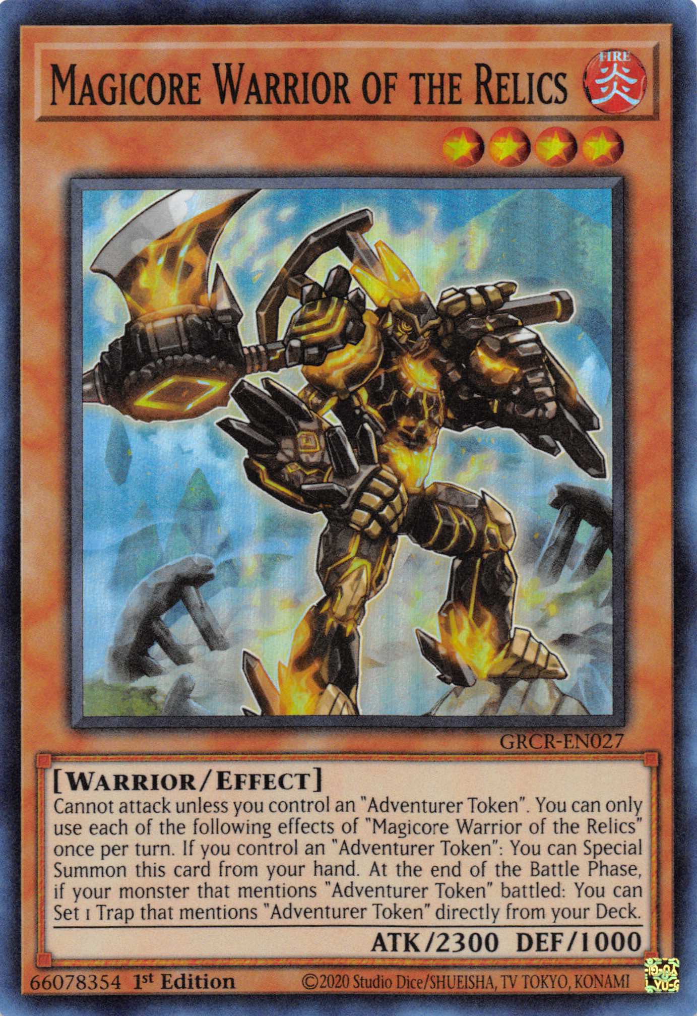 Magicore Warrior of the Relics [GRCR-EN027] Super Rare | Gaming Infinity