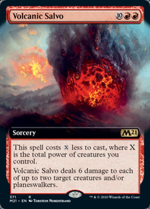 Volcanic Salvo (Extended Art) [Core Set 2021] | Gaming Infinity