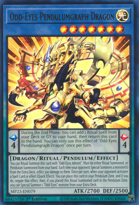 Odd-Eyes Pendulumgraph Dragon [MP23-EN079] Ultra Rare | Gaming Infinity