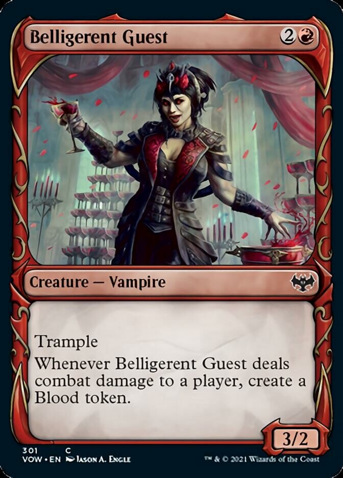 Belligerent Guest (Showcase Fang Frame) [Innistrad: Crimson Vow] | Gaming Infinity