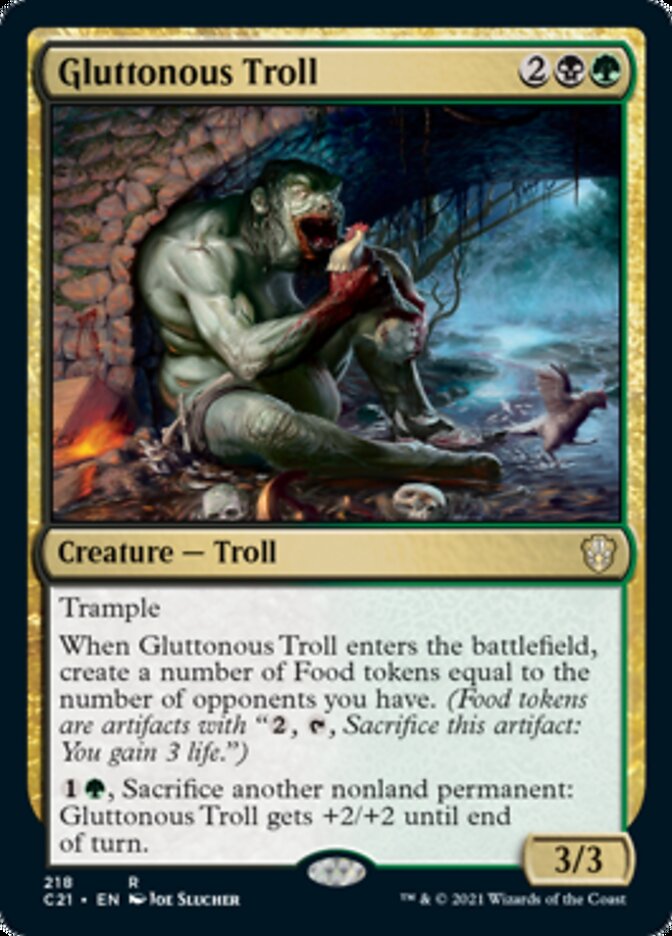 Gluttonous Troll [Commander 2021] | Gaming Infinity